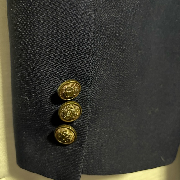 VITTORIO ST. ANGELO Peak Lapel Blue Double breasted 6 button Suit Jacket… - Picture 13 of 16